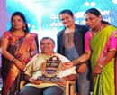Save Kannada Medium School Movemet: Manoj Kadaba was honored at Dharwad